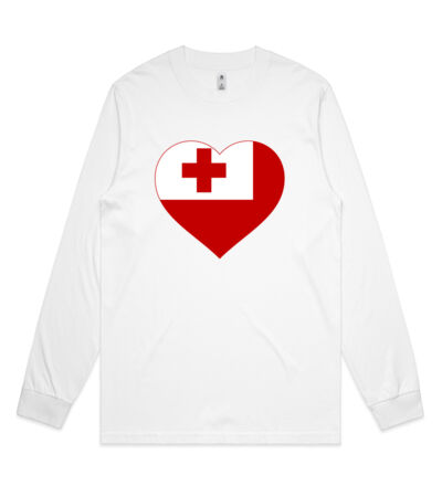 Tongan Heart - Mens General Long Sleeve Tee Thumbnail