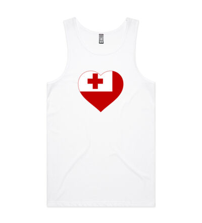 Tongan Heart - Mens Lowdown Singlet Thumbnail