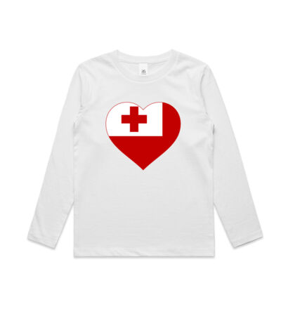 Tongan Heart - Kids Longsleeve Tee Thumbnail