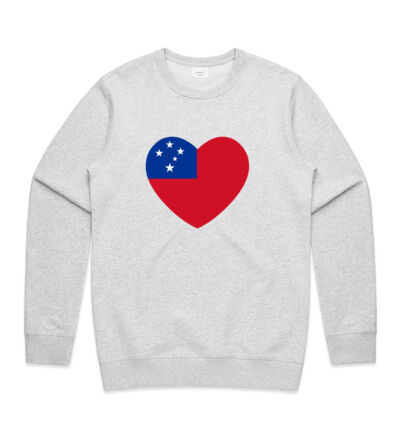 Samoan Heart - Mens Premium Crew Thumbnail