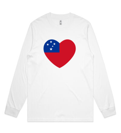 Samoan Heart - Mens General Long Sleeve Tee Thumbnail