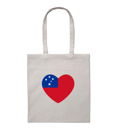 Samoan Heart - Heavy Duty Canvas Tote Bag Thumbnail