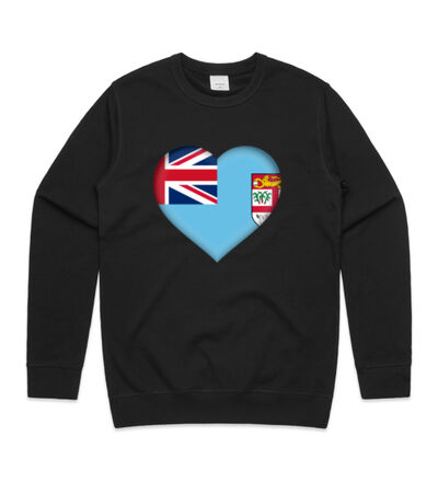 Fiji Heart - Mens Premium Crew Thumbnail
