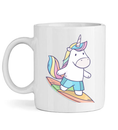 Surfing Unicorn - Mug Thumbnail