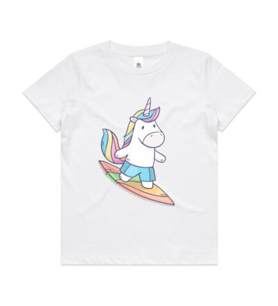 Surfing Unicorn - Kids Youth T shirt Thumbnail