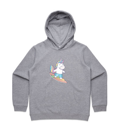 Surfing Unicorn - Kids Supply Hoodie Thumbnail