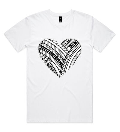 Polynesian Heart - Mens Staple T shirt Thumbnail