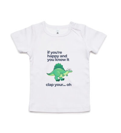 Happy Dinosaur - Kids Wee Tee Thumbnail