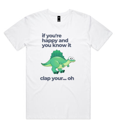 Happy Dinosaur - Mens Staple T shirt Thumbnail