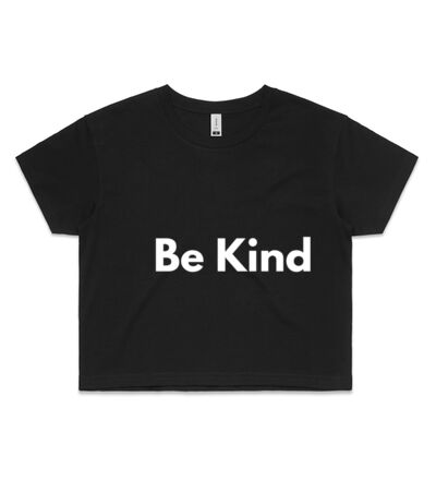Be Kind.  - Womens Crop Tee Thumbnail