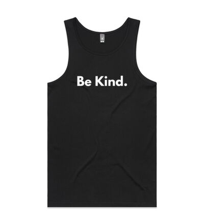 Be Kind.  - Mens Lowdown Singlet Thumbnail