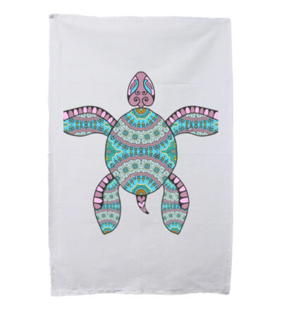 Turquoise Turtle - Tea Towel Thumbnail