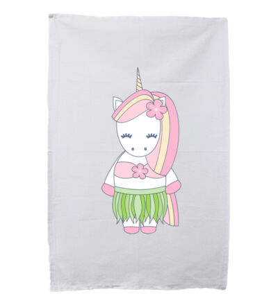 Hula Unicorn - Tea Towel Thumbnail