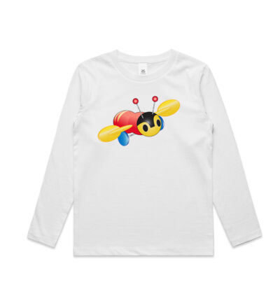 Kiwi Buzzy Bee - Kids Longsleeve Tee Thumbnail