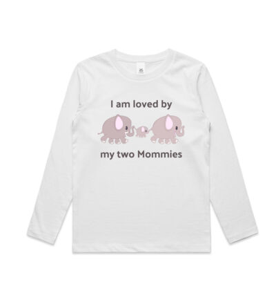 Two Mommies - Kids Longsleeve Tee Thumbnail