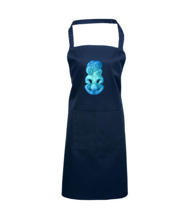Blue Green Hei Tiki - Apron Thumbnail