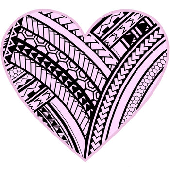 Pink Polynesian Heart Thumbnail