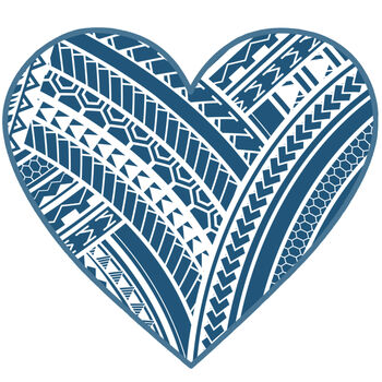 Green Polynesian Heart Thumbnail