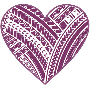 Purple Polynesian Heart Thumbnail
